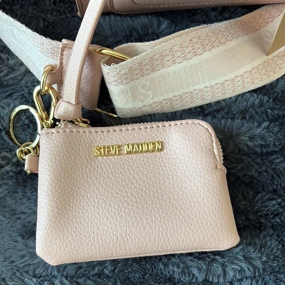 NWT Steve Madden Pink Crossbody and Coin Pouch Set - Picture 5 of 6